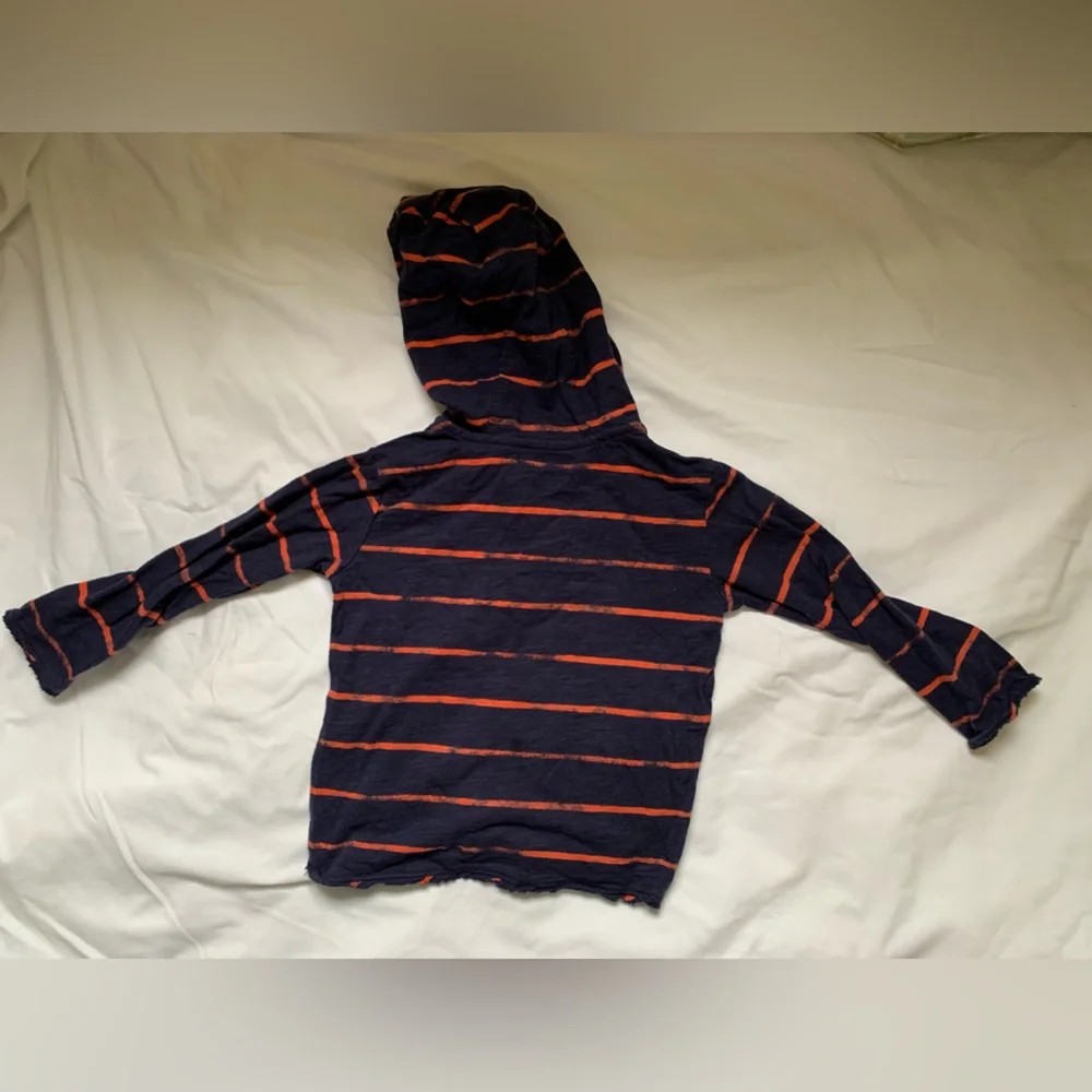 Gymboree hooded tshirt navy striped 2t